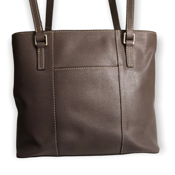 DOONEY and bourke gray taupe tote bag - Picture 2 of 11